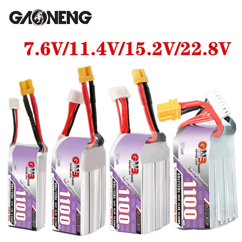 GNB 1100mAh 2S 3S 4S 6S 60C/12 - Drone Battery 6S review and price